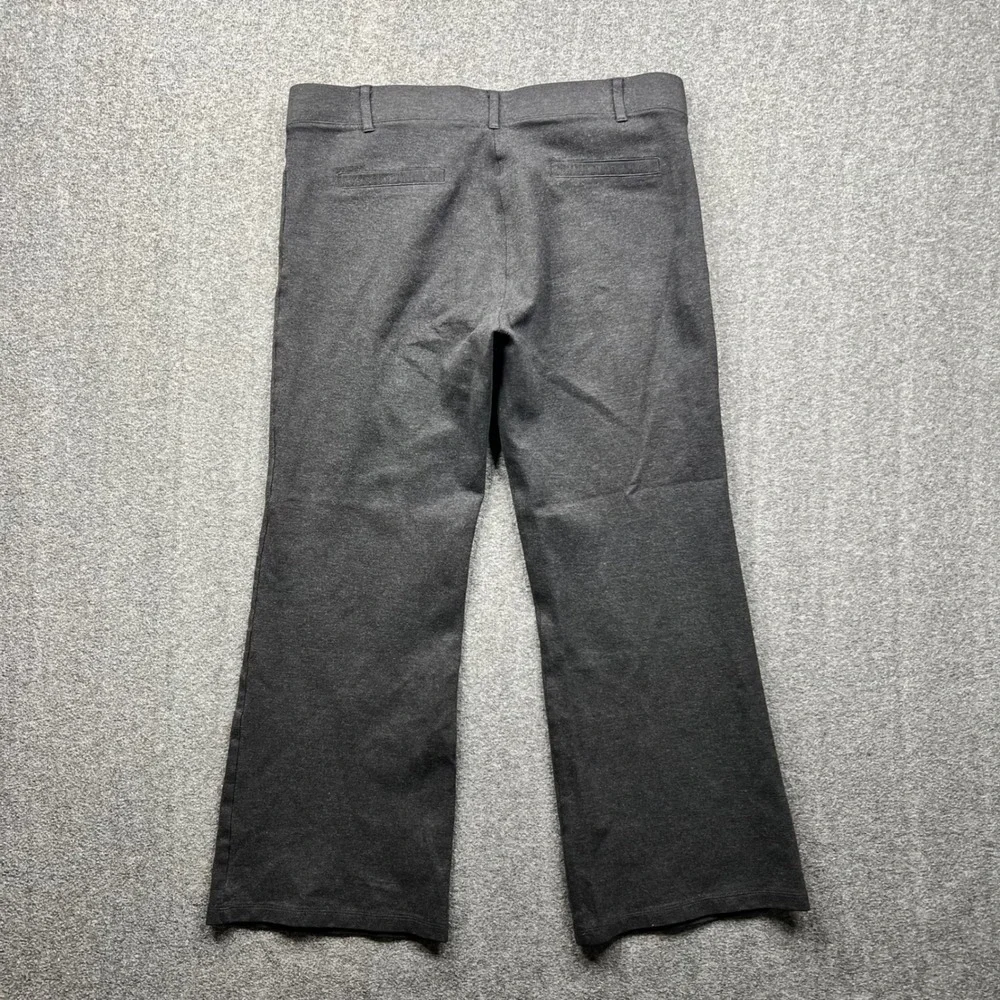 Betabrand Dress Pant Yoga Pants Women L Short Petite Gray Bootcut Ponte Knit - Picture 2 of 13